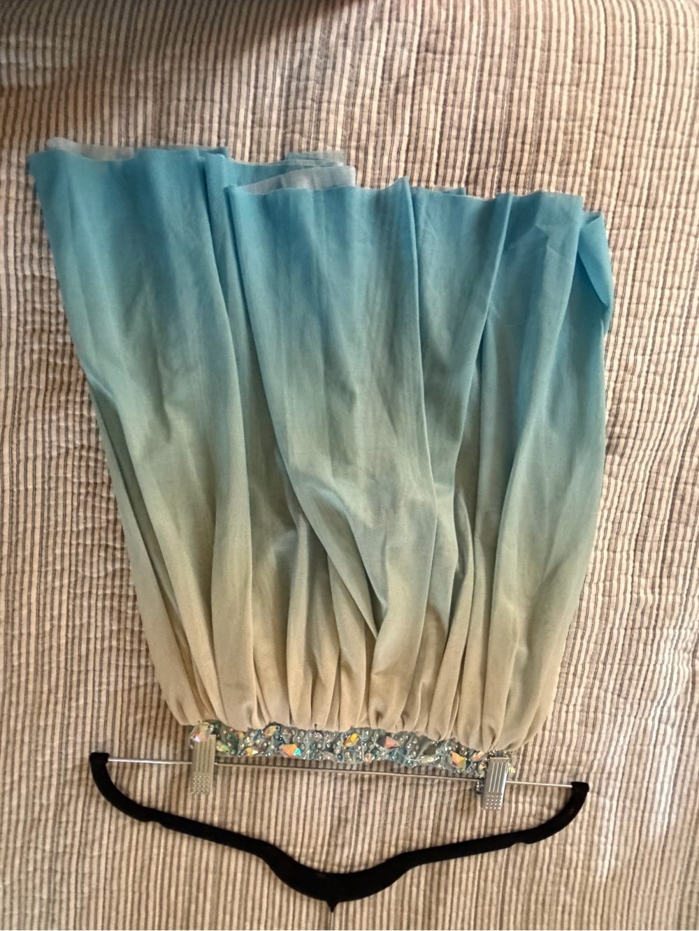 Blue Ombré Lyrical Dance Costume | Competition | Rhinestone | Youth - Picture 6 of 11